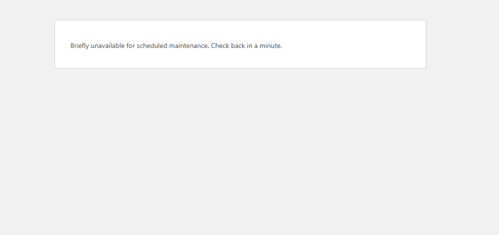 Briefly unavailable for scheduled maintenance. Check back in a minute.